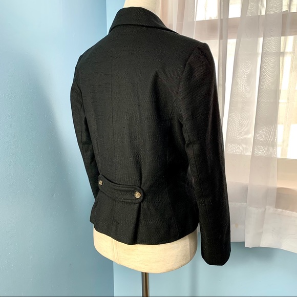 ❌SOLD❌Banana Republic Black Linen Blend Blazer - Picture 5 of 7